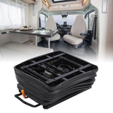 Air seat shock absorber base with dust cover