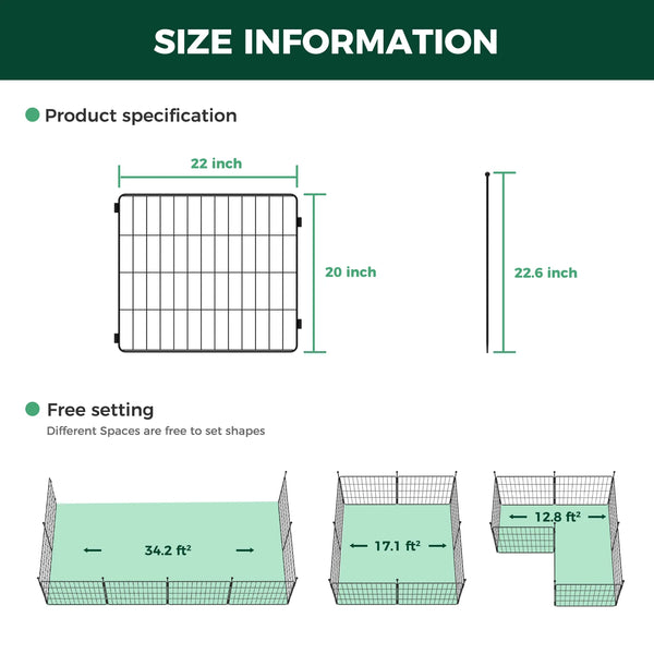 MiniPaws Dog Playpen Designed for Puppies/Small Dogs