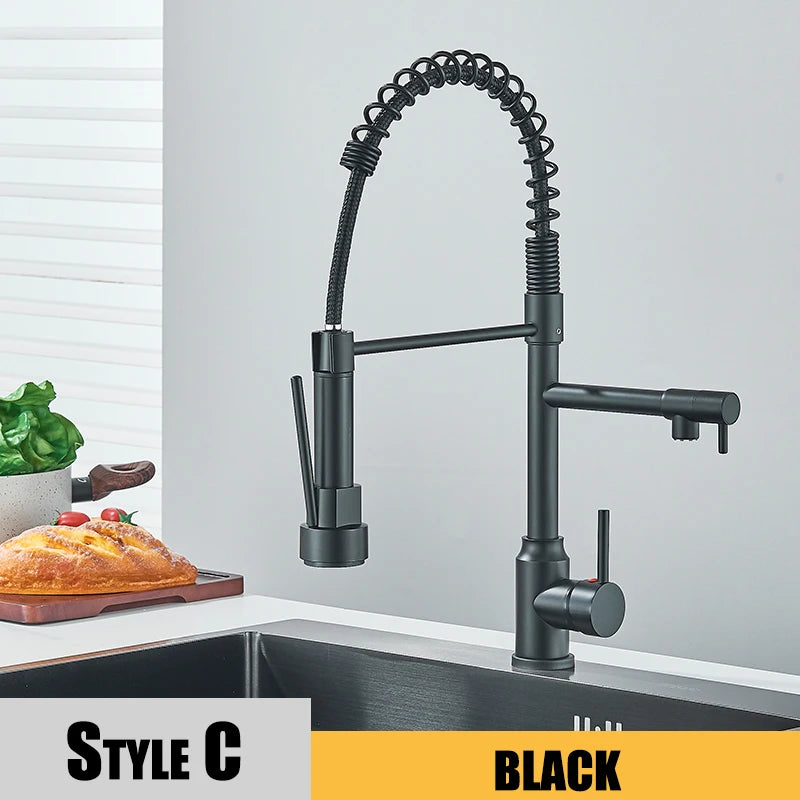 Black Kitchen Sink Faucet
