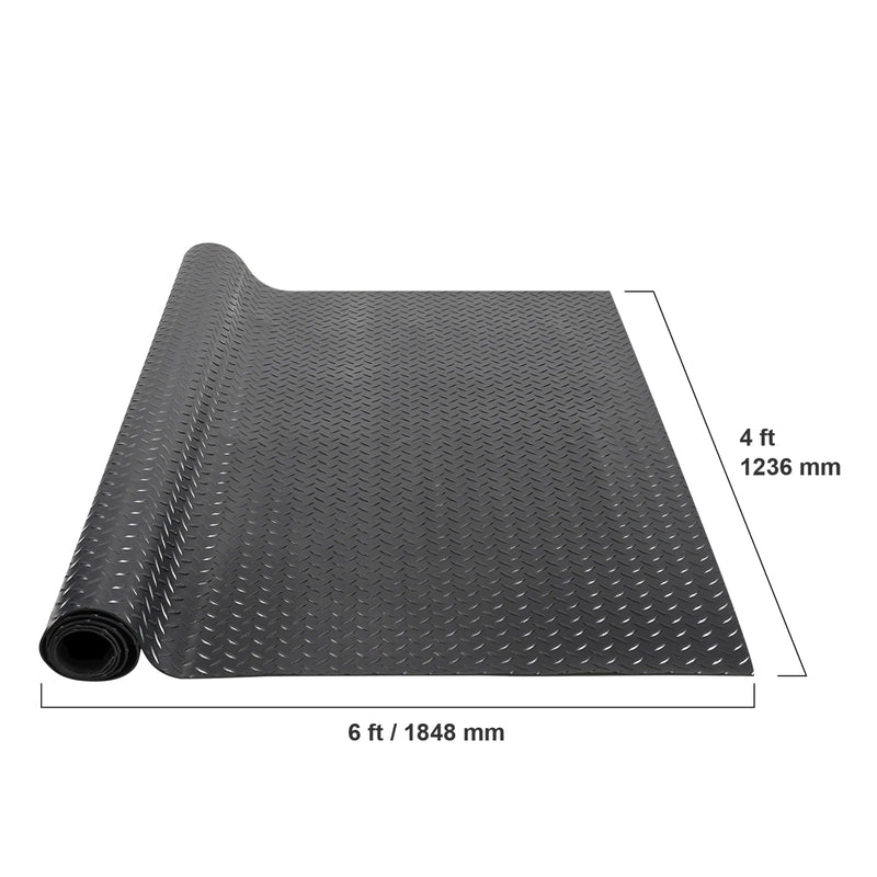 Diamond-Plate Rubber Flooring Roll