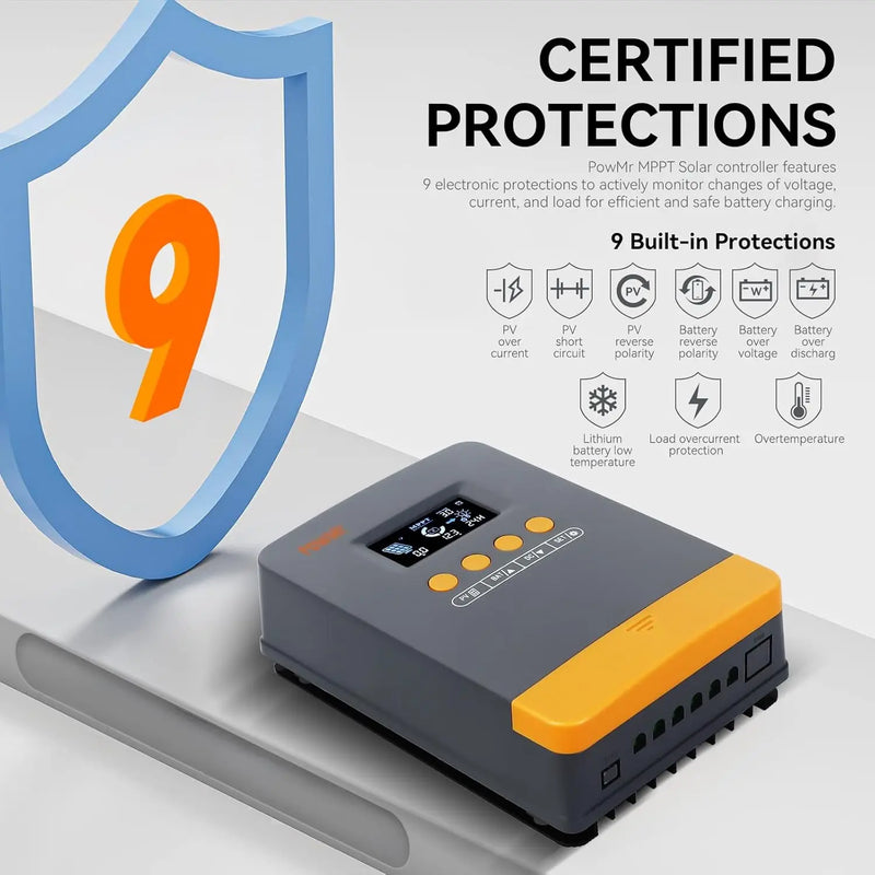 MPPT Solar Charger Controller, Lifepo4 Battery