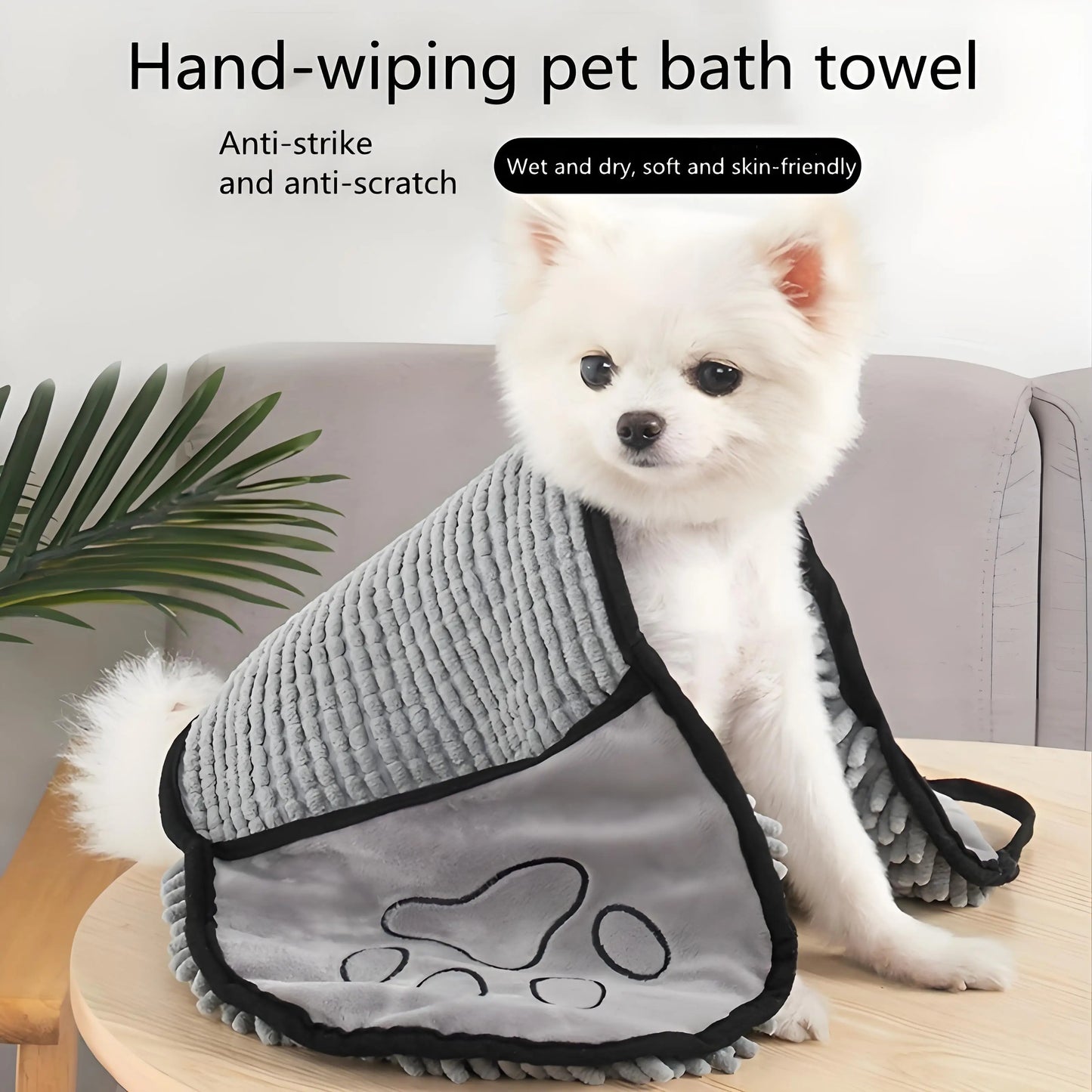 Plush Microfiber Pet Towel