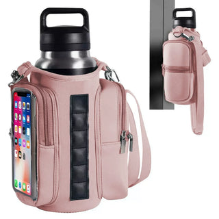 Magnetic Gym Water Bottle Holder for Phone & Keys