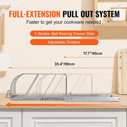 Expandable Pull Out Under Cabinet Organizer/Rack