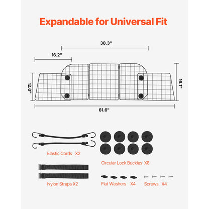 Universal-Fit Dog Car Barrier