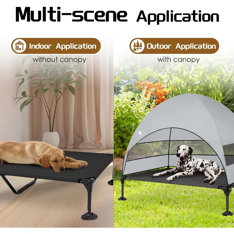 Elevated Dog Bed with Upgraded Canopy