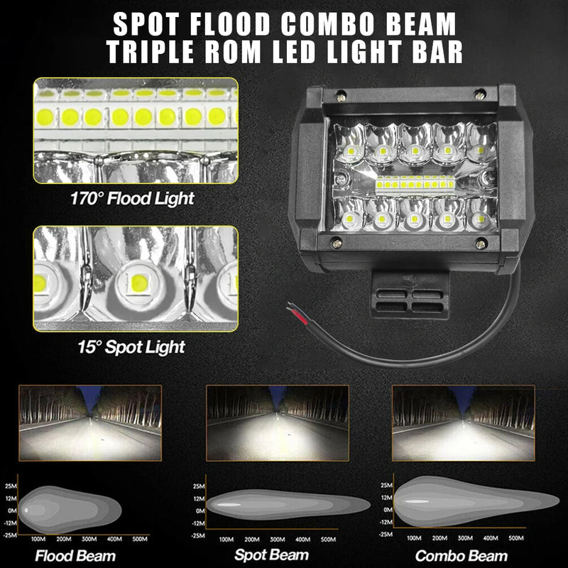 60W Auxiliary LED Light Bar