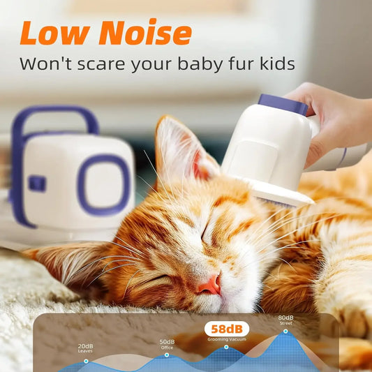 All-in-One Dog Grooming Kit with Vacuum, Low Noise