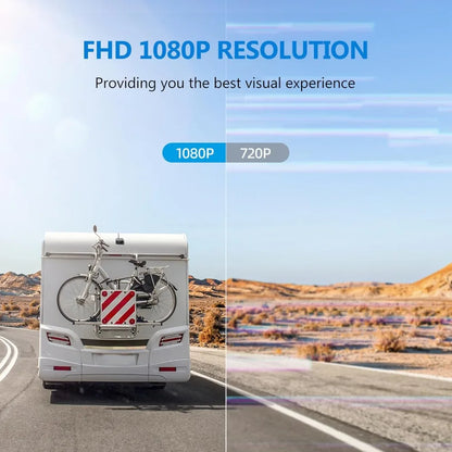 HD1080P 7" IPS Monitor with 2 Magnetic Solar Backup Camera's (Wireless)