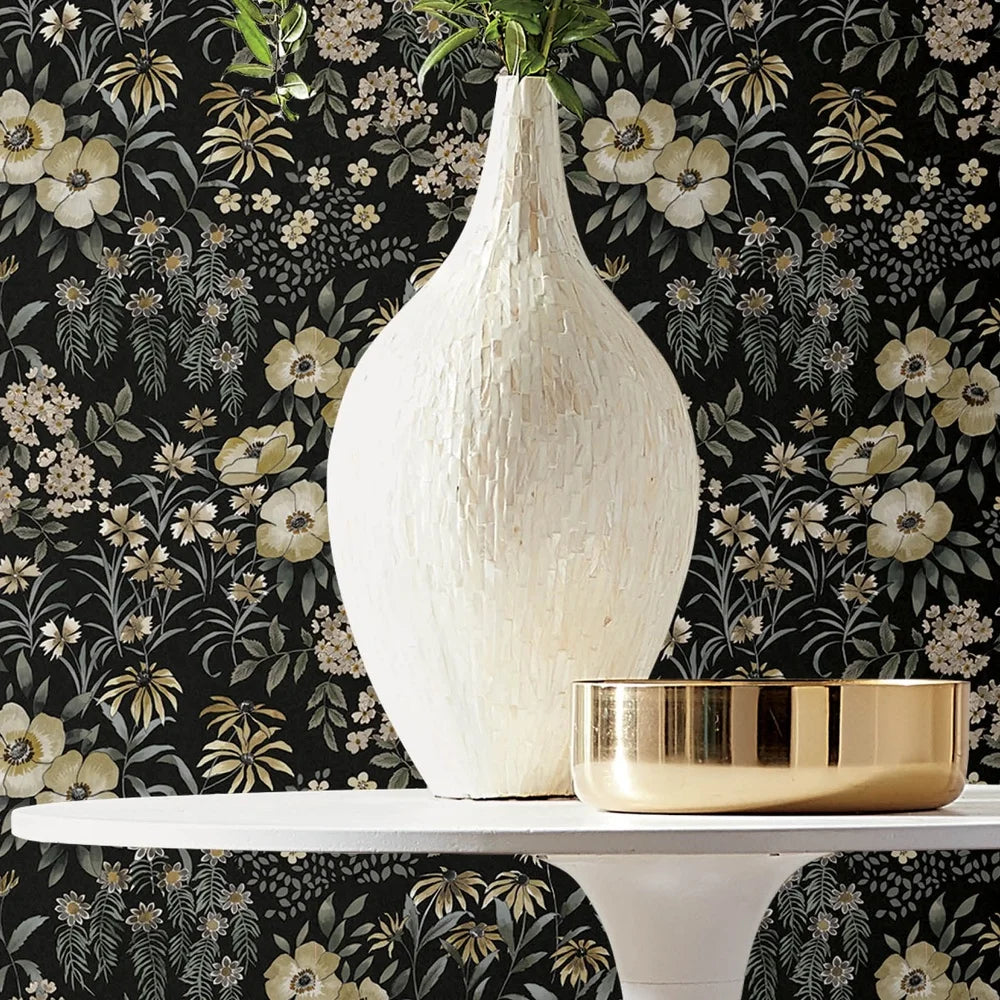 Peel and Stick Floral Wallpaper