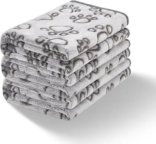 3 Pcs Soft Dog Blankets - 24x16 Inches