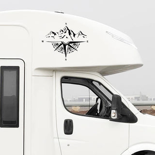 Mountain Compass Vinyl Sticker
