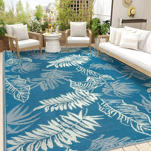 Outdoor Reversible Rug Waterproof 6x9 ft.