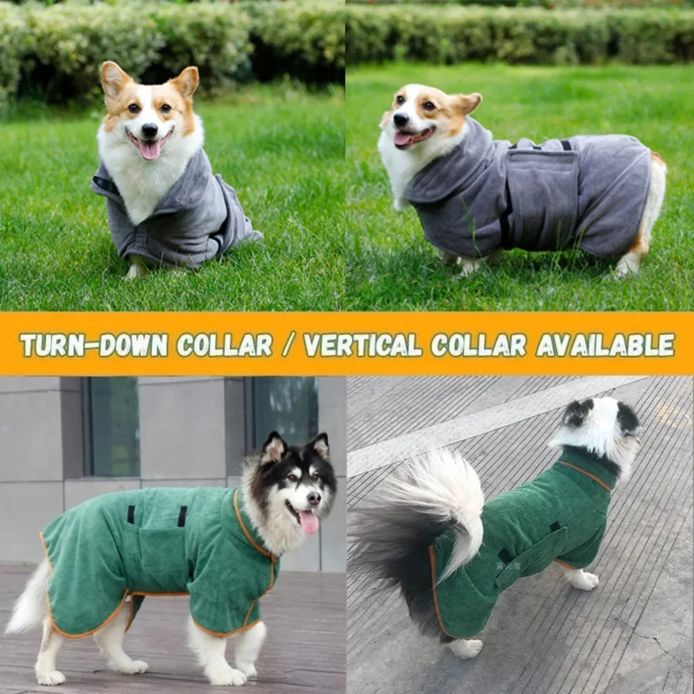 Dog Bathrobe Towel