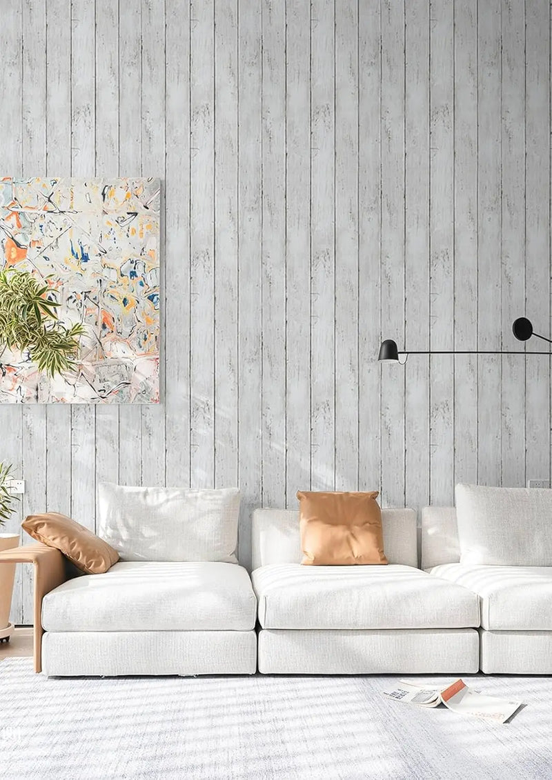 Peel and Stick Shiplap Removable Wallpaper