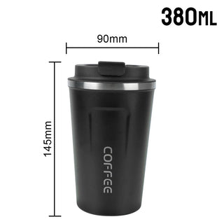 Travel Thermo Cafe Coffee Mug - Stainless Steel
