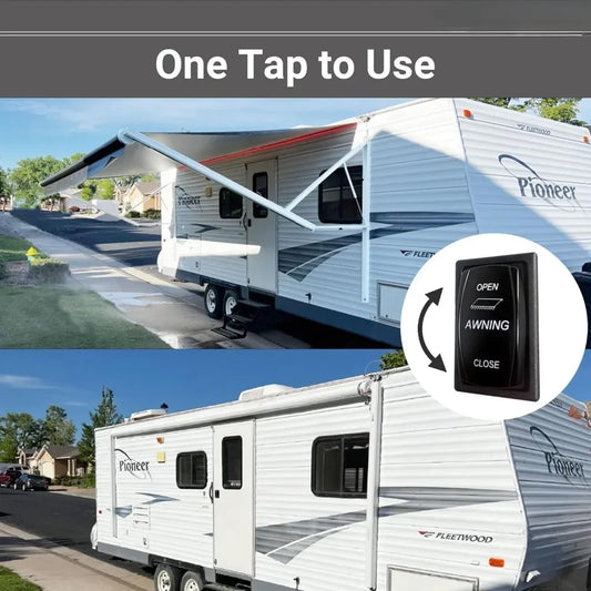12' (11.2 fabric) RV Electric Awning Complete Kit
