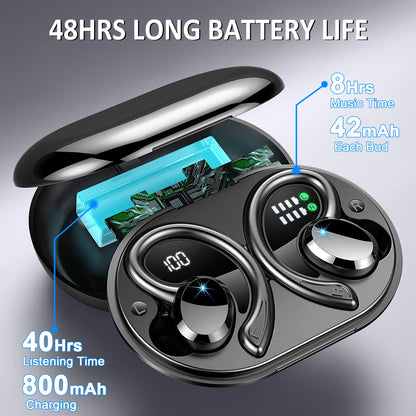 Wireless Bluetooth 5.3 Earbuds, Stereo Bass, in-Ear Noise Cancelling Mic