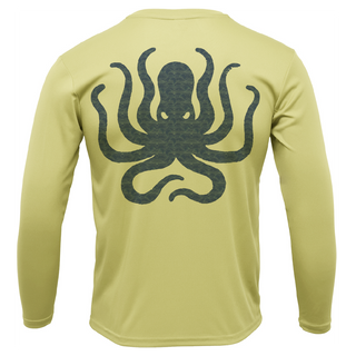 Texas Freshwater Born Kraken Men's Long Sleeve UPF 50+ Dry-Fit Shirt