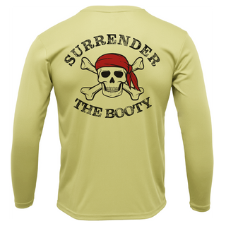 Siesta Key, FL "Surrender The Booty" Men's Long Sleeve UPF 50+ Dry-Fit Shirt