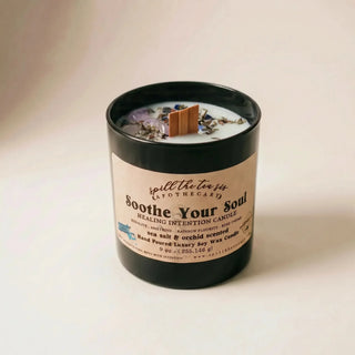 Soothe Your Soul Healing & Peace Intention Candle | Calming Soy Wax Candle
