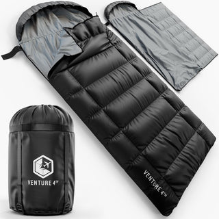 XXL Sleeping Bag for Big & Tall Campers, 90" × 39"