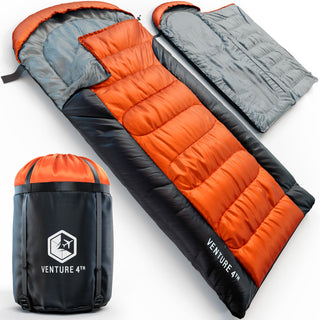 XXL Sleeping Bag for Big & Tall Campers, 90" × 39"