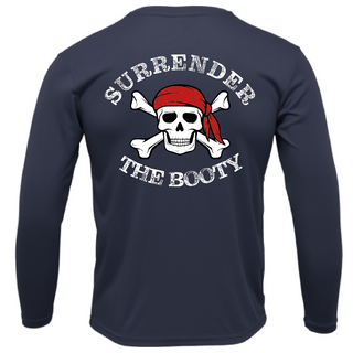 Siesta Key, FL "Surrender The Booty" Men's Long Sleeve UPF 50+ Dry-Fit Shirt