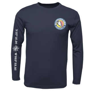 Siesta Key, FL "Surrender The Booty" Men's Long Sleeve UPF 50+ Dry-Fit Shirt