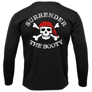 Siesta Key, FL "Surrender The Booty" Men's Long Sleeve UPF 50+ Dry-Fit Shirt