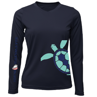 Turtle Wrap Women's Long Sleeve UPF 50+ Dry-Fit Shirt