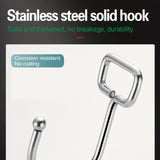 16pcs Large-sized Transparent Self-adhesive Hooks, with Strong Load-bearing Capacity