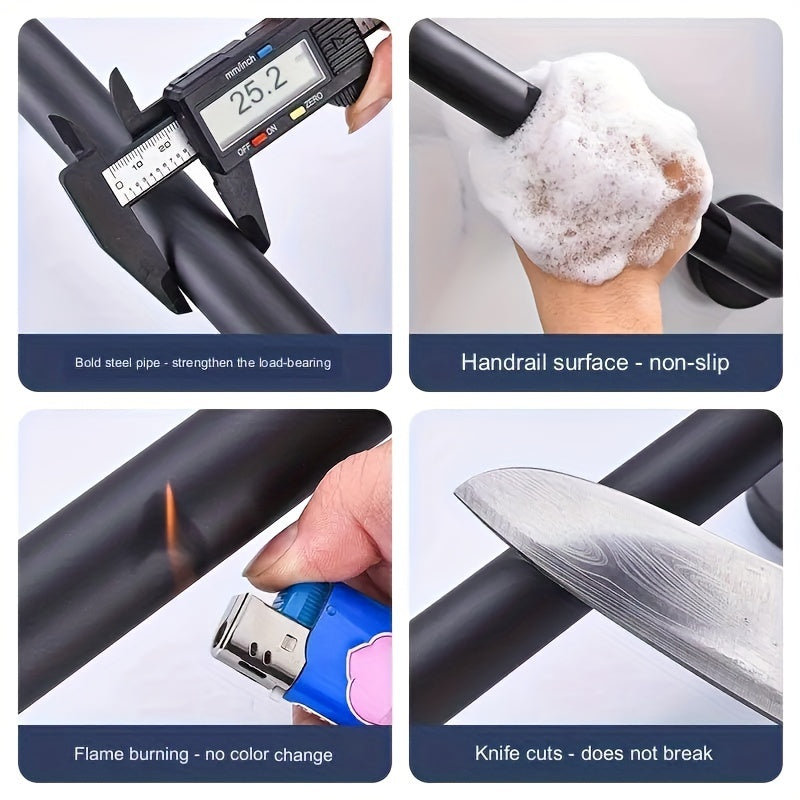 1pc Stainless Steel Anti-Slip Grab Bar