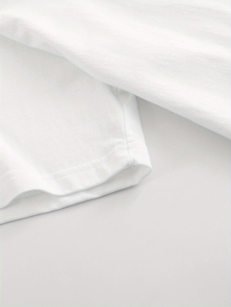 Women's Casual Loose Fit Short Sleeve T-Shirt with Playful Dog