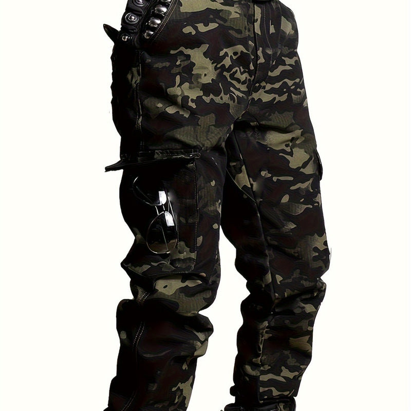 Men's Camouflage Cargo Pants | Multi-Pocket Tactical Workwear