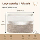 Large Rectangle Woven Basket - 3 Colors