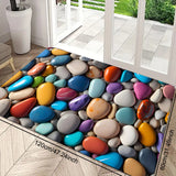 1pc Colorful Pebble Pattern Doorway Mat