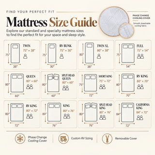 Copper Infused 12 Inch Plush Memory Foam Short Queen Mattress