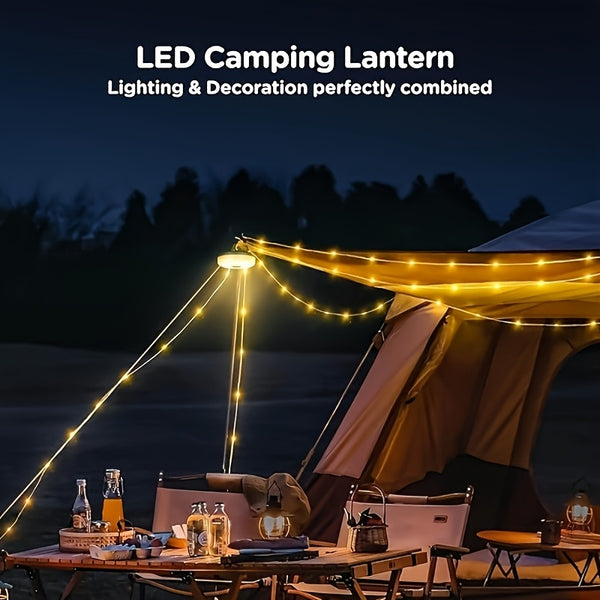 Camping USB Lights String, 4in1 Upgraded Outdoor String Lights
