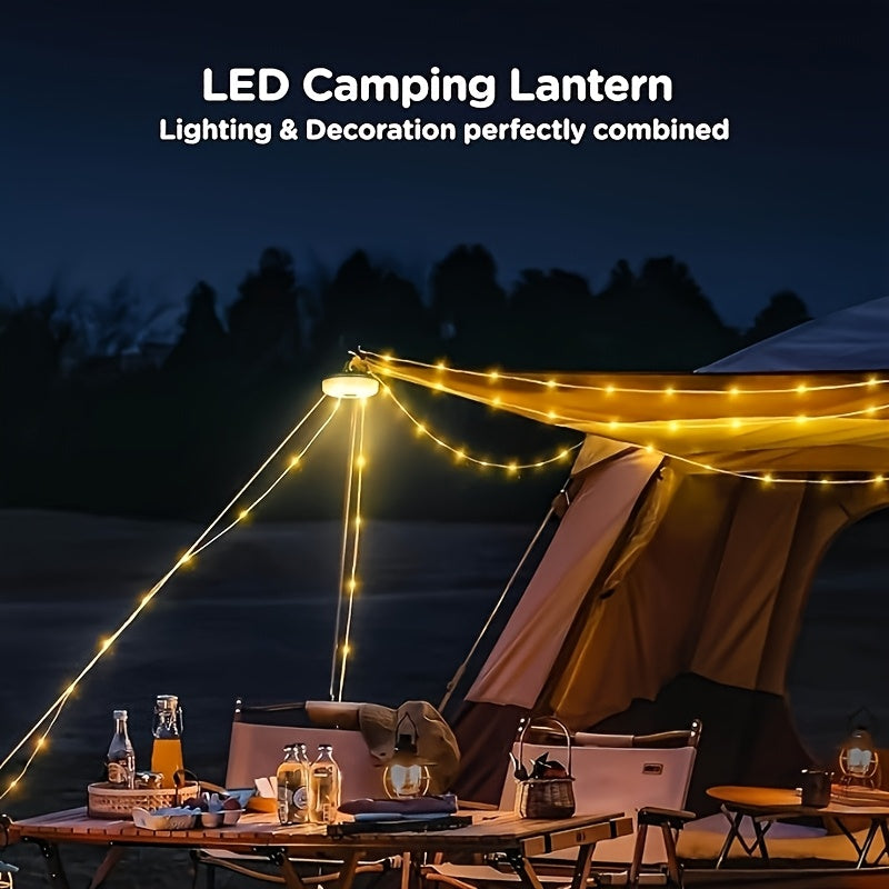 Camping USB Lights String, 4in1 Upgraded Outdoor String Lights