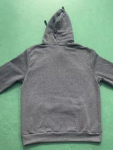 Men's Casual Black Hoodie with Multiple Zipper Pockets