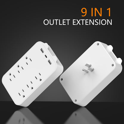 Power Strip with 3 USB Ports (1 USB-C), 6 Outlets