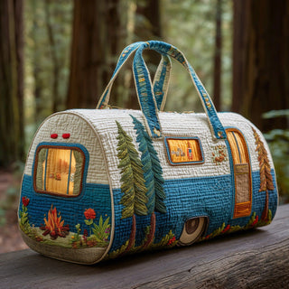 Tote Quilted Embroidery Travel Bag