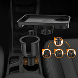 Adjustable Center Console Storage Shelf with Cup Holders