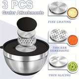 26PCS Heavy-Duty Stainless Steel Mixing Bowls with Airtight Lids