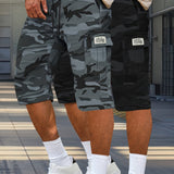 2pcs Men's Outdoor Camouflage Cargo Shorts