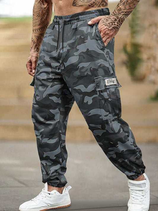 Men's & Women's Lightweight Camouflage Cargo Pants - Casual Joggers