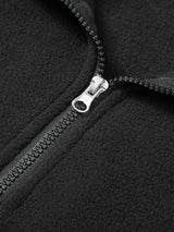 Men's Half-Zip Standing Collar Sweatshirt - Thermal Pullover