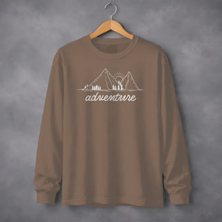 Adventure Awaits Mountains and Sunshine - Long Sleeve Tee