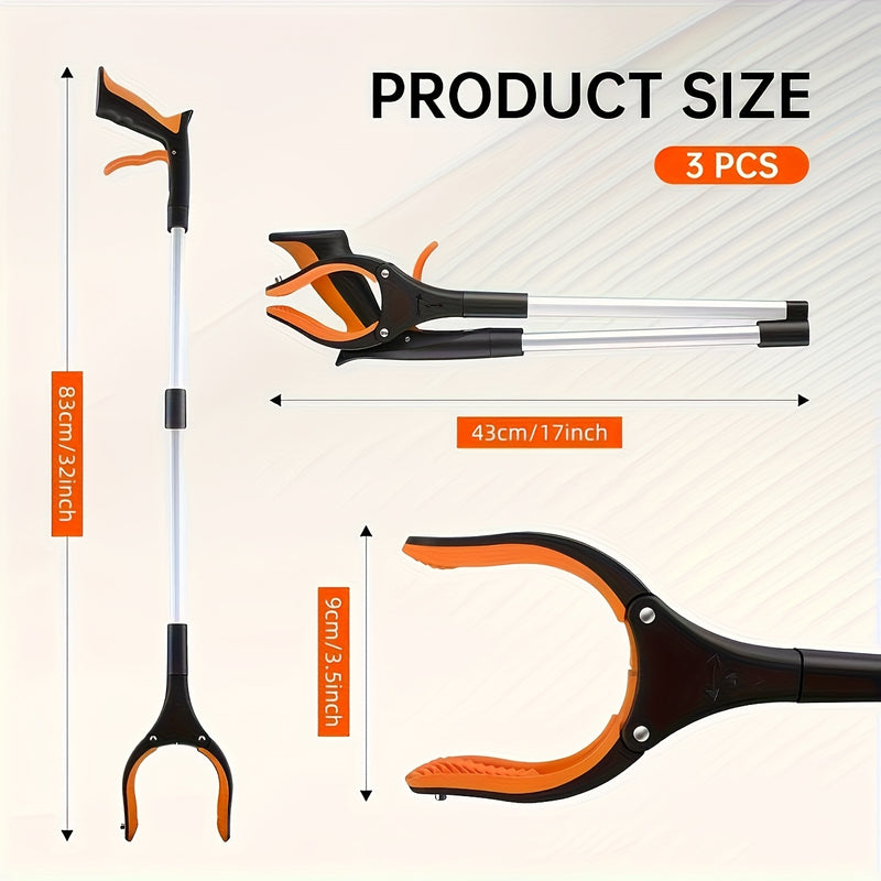 Folding Reach Grabber Tool Set